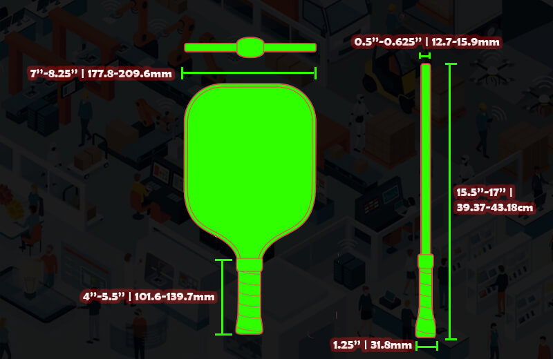 Pickleball Paddle Size: Dimensions, Shape, and Weight Decoded!