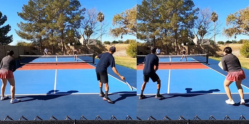 pickleball switch stack on the serve