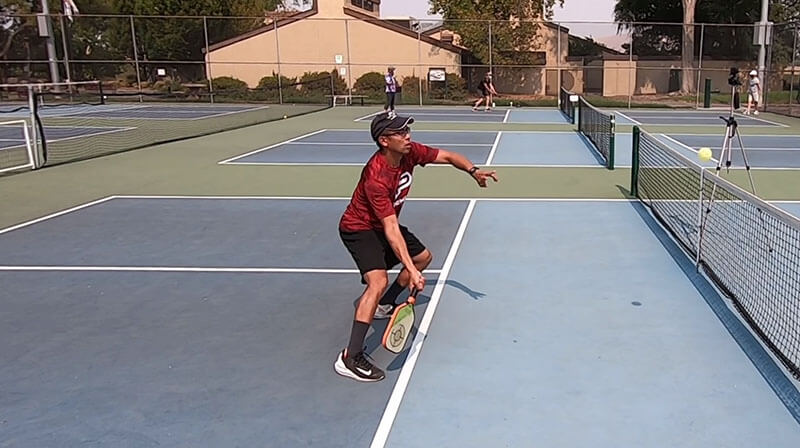 topspin forehand volley pickleball